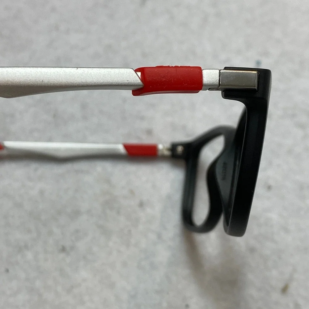 Ray-Ban RB 1549 3652 Eyeglasses Kids Black Red  Rectangle Frames 48-16-125